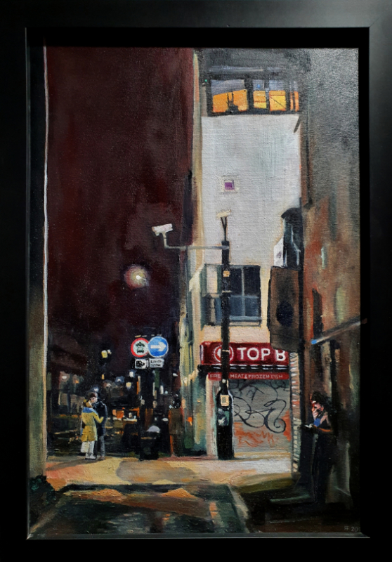 Comet Street 9.40pm oil on canvas 40 x 60 cm